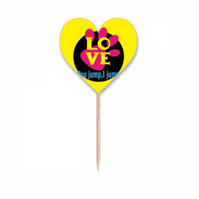 You Jump I Jump Titanic Art Deco Fashion Toothpick Flags Heart Lable Cupcake Picks