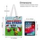 thumbnail image 5 of Charlie Brown's All-Stars Bolso de tela con estampado de lienzo para mujer, bolsa de compras reutilizable y estética, con cremallera interior, regalo para mujer,40*45cm., 5 of 6