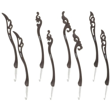 Raindrops Crochet Hooks Set with Aluminum and Plastic Needles for DIY Projects Multi Color 8 Pieces