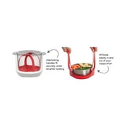 Instant Pot Bakeware Sling Official Silicone Accessory, Compatible with 6-quart and 8-quart Cookers in Red