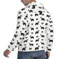 thumbnail image 6 of Honeii Border Collie Dog Pattern Mens Hoodies Men's Loose Sleeve Sweatshirt,Pullover Hooded Sweatshirt for Men,Essentials Hoodie-4X-Large, 6 of 7