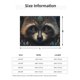 thumbnail image 5 of Fotbe Tribal Style Raccoon Manta de Franela con Estampado, Manta Ultrasuave para Cama, Sofá, Auto, Hipoalergénica y Antibolitas-40"x30", 5 of 6