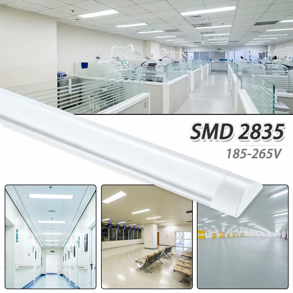 & Garage Lighting IP20 LED Fluorescent Strip Light Fitting for