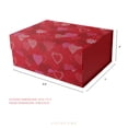 thumbnail image 3 of PACKHOME Gift Box with Gift Bag for Mother's Day, Red Small Magnetic Gift Box with Lid, 9x6.5x3.8 inches, 3 of 7
