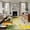 Wheat, variant on Rectangle Area Rugs 2 x 3 Ft, Spring Non-Slip Residential Carpet, Country House Eggs Birds Botanical Floral Plaid Indoor Crawling Mats Runner Rugs for Living Room/Dining Room/Bedroom