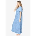 thumbnail image 3 of Dreams & Co. Plus Size Long Floral Print Cotton Gown, 3 of 6