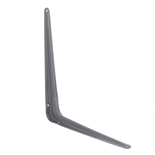 Ultra Hardware 6 in. x 8 in. Grey Shelf Bracket (Single Bracket