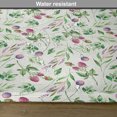 thumbnail image 6 of Ambesonne Garden Place Mats Set of 4, Raspberry Leaves Petals, Standard Size, Pink Fern Green Violet, 6 of 6
