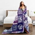 thumbnail image 4 of Custom Volleyball Blanket with Name for Women Men, Personalized Cool Volley Ball Themed Design Printed Throw Blankets for Teens Adults Lap, Chair Sofa, Giftable Blanket, 50"x 60", 4 of 6