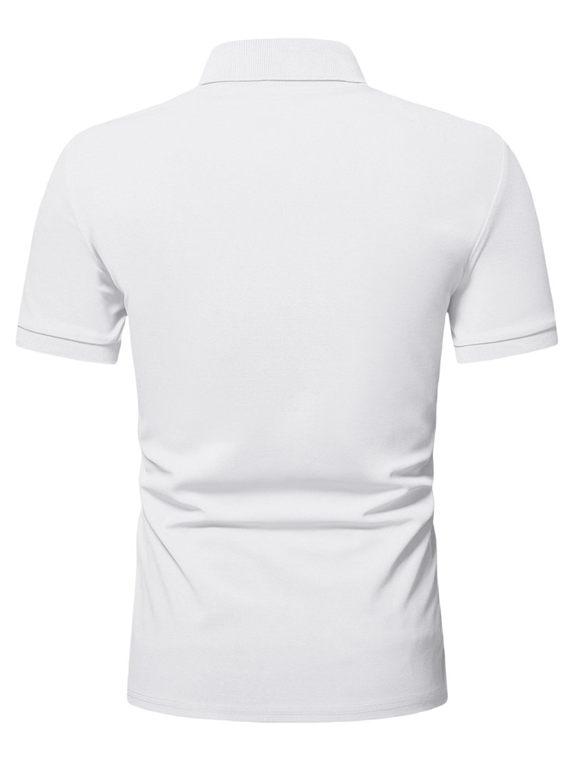 Aunavey Men's Short Sleeve Shirts Quarter-Zip Casual Slim Fit Mock