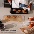 thumbnail image 2 of Thyme & Table Non-Stick Rectangle Baking Sheet with Gold Cooling Rack - Black, 2 of 12
