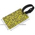 thumbnail image 4 of Balery Yellow Butterflies Print Durable Luggage Tags with Secure Strap, Personalized Travel ID Tags for Suitcases, Bags, and Backpacks - Easy Identification for Men and Women, 4 of 8