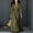 Army Green, variant on QUNYINEY Long Sleeve Women Dresses Long Casual Commute Flowy A Line Dress Slim Fit Casual Collared Solid Button Down Dresses