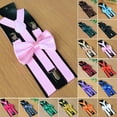 thumbnail image 5 of Men Matching Suspenders Braces&Bow Tie Combo Sets Fancy Costume, 5 of 11