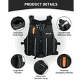 thumbnail image 6 of Owntop Life Jacket for Adult,Swim Vest for Men Women,Adults Life Jackets Dual Mesh Pockets Attached Whistle Buoyancy Aid for Fishing, Paddleboard, Kayaking, Boating, 6 of 6