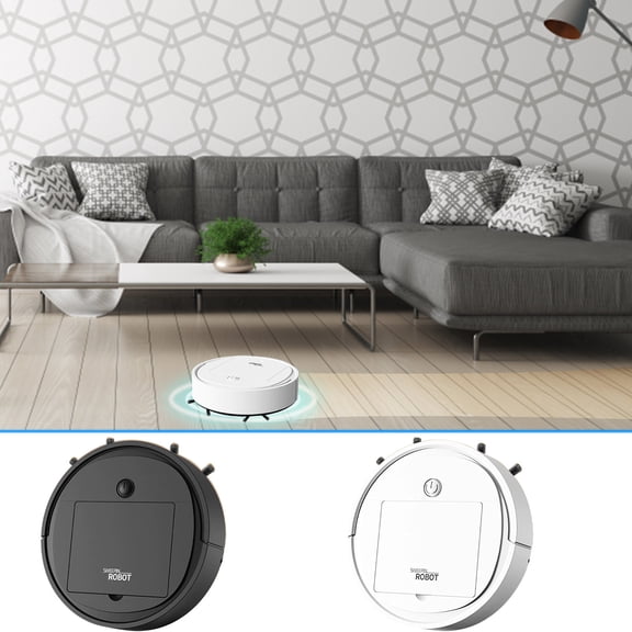 Lwlmwt Vacuum Cleaner,3-in-1 Fully Automatic Home Mini Cleaner,Household Robotic Vacuum with Strong Suction,for Home Hardwood/Low-Pile Carpets