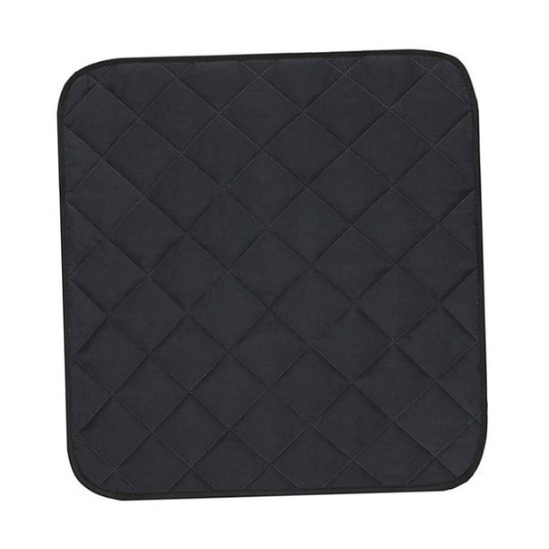Cojín de sofá absorbente de 56 x 53 cm, funda de asiento multifuncional para sillas de comedor, Negro