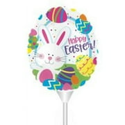 Easter Bunny Eggs Stick Balloon