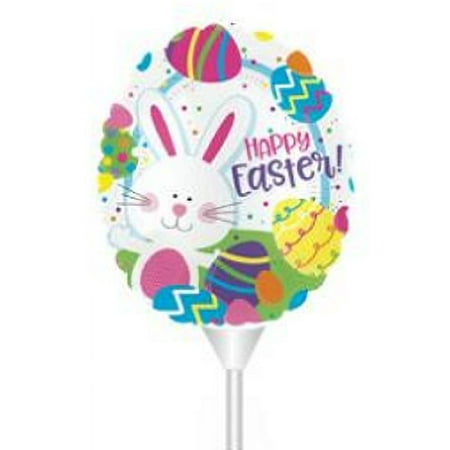 Easter Bunny Eggs Stick Balloon
