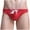 Red, variant on ZVNAΖH Swim Briefs for Men, Men's Sexy Low Rise Quick Dry Swim Briefs Hot Body Bikini Swimsuit Swimwear
