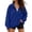 Royal Blue, variant on LTTVQM Womens Plus Size Half Zip Pullover Loose Drop‑Shoulder Sweatshirt Long Sleeve Y2K Winter Daily Tops