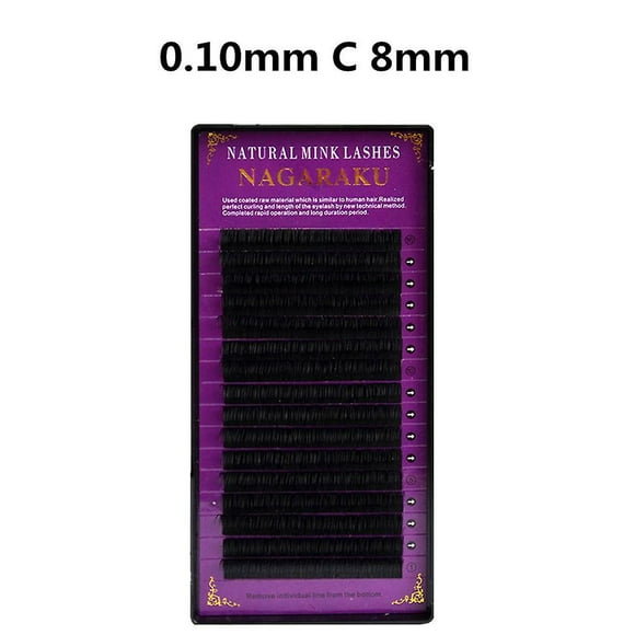 Extensión de pestañas Nagaraku, 16 hileras, pestañas suaves con forma de cilio Q