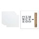 thumbnail image 4 of 10 Piezas de 12 X 12 Pulgadas PET Plantilla en Blanco para Plantilla de Hoja para Herramienta de Corte Giroscópico de Silueta, Manualidades, Let - 10 mil Soledad Hojas de plantilla en blanco, 4 of 10