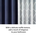 thumbnail image 4 of vnanda Bathroom Curtain Decorative Waffle Texture Shower Curtain Waterproof Durable Fabric for Home Bathroom Rv Dorm Use Elegant Stylish for High-quality, 4 of 8