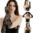 thumbnail image 5 of Women Sexy Lingerie Glove Jacquard Uniform Seduction Lace Fun Gloves, 5 of 7