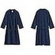 thumbnail image 4 of Bata de algodón con diseño de gofre，Batas de pareja, bata de baño tipo kimono larga，Bata de estar por casa Bata de hotel con bolsillos, 4 of 5