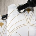 thumbnail image 3 of Ambesonne Art Deco Grommet Curtain, Off White Classic Scales, 50"x108", Off White Sand Brown, 3 of 5