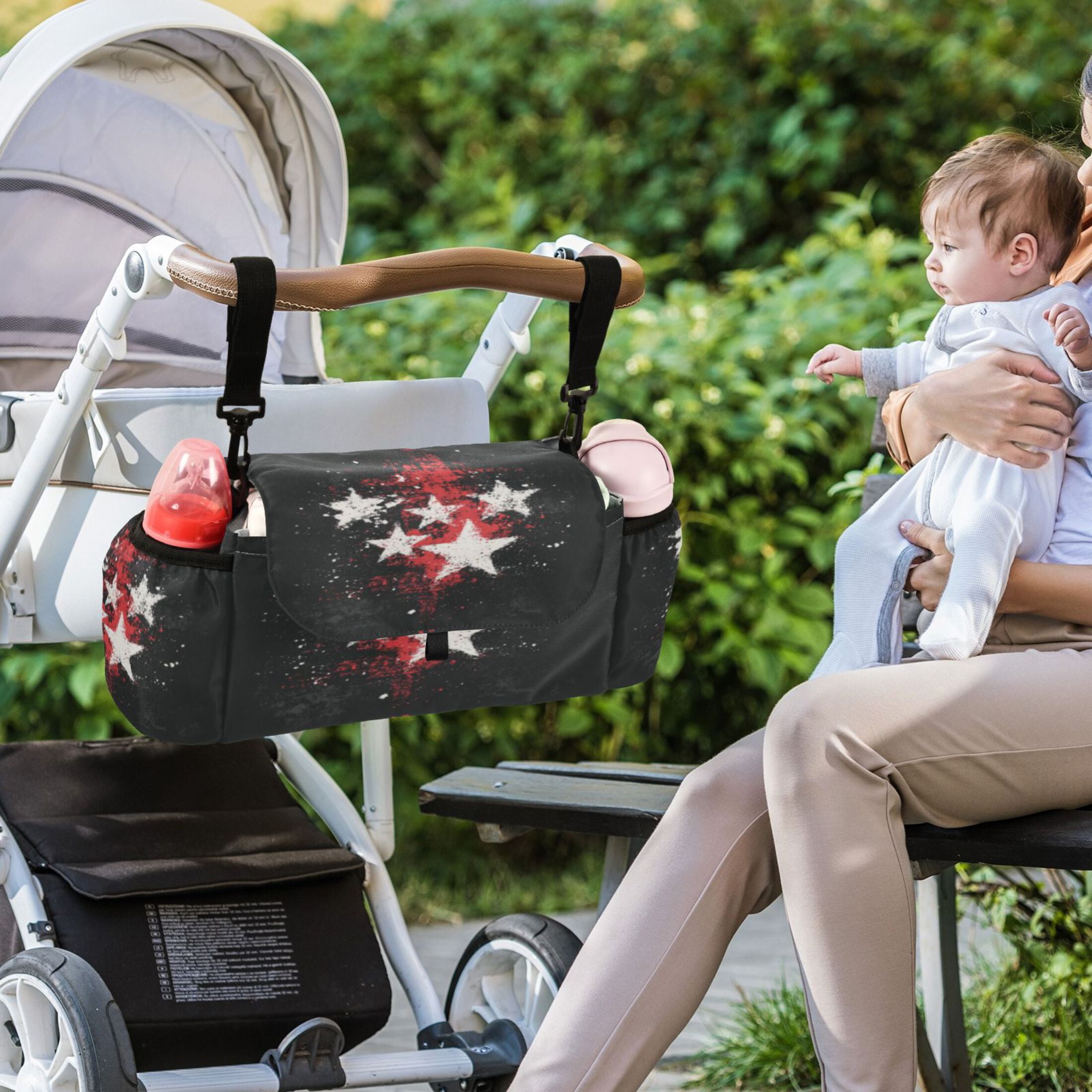 DIXRUYEE Stroller Organizer Cosmic Star Clash Printed