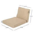 thumbnail image 3 of Olurrisa Club Chair Cushion Set, Back Cushion And Seat Cushion, Tan, Set Of 1,, 3 of 8