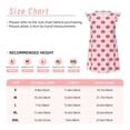 thumbnail image 3 of Fotbe Pig Noses Vestido de Dormir para Niñas de 3 a 10 Años, Mangas Cortas, Estilo Princesa, Pijama Camisón con Mangas Voladas-Large, 3 of 6