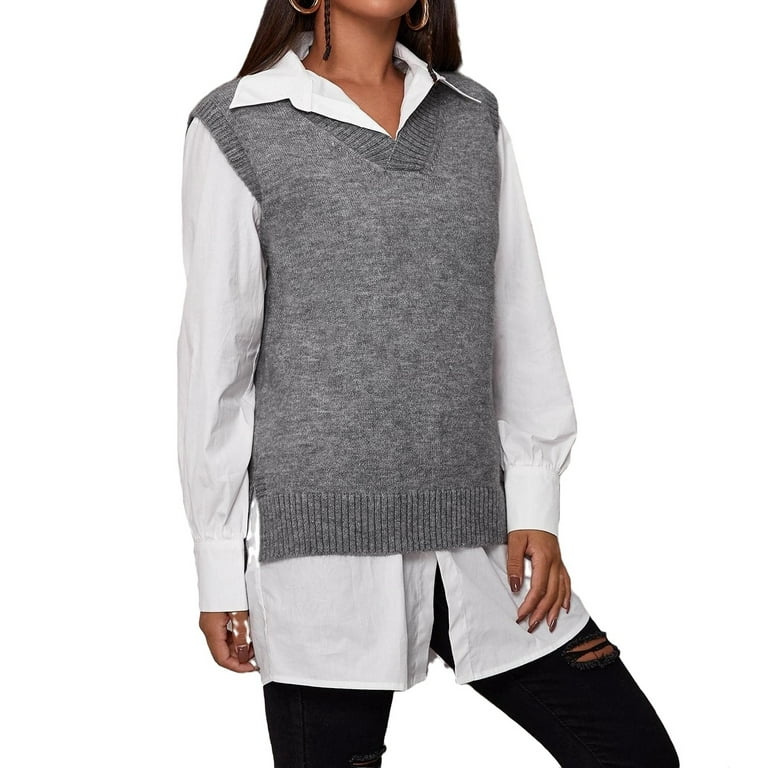 Walmart grey vest sale