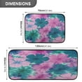 thumbnail image 3 of 2-Piece Kitchen Rugs Set Non-Slip Mats Carpet Floor for Kitchen, Bathroom (19.7"x27.6" & 19.7"x47.2") Pink and Teal Tie-dye, 3 of 7