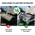 thumbnail image 4 of Golf Cart Seat Covers for 2 Seater, Navy White Soft Microfiber Cart Seat Towel Blanket, Marble Modern Artwork Absorbent Breathable Non Slip Bench Seats Protector for Golf Course 51"x31", 4 of 9