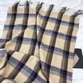thumbnail image 5 of Winter Scarf for Women Plaid Shawl Warm Flow Suger Scarf Check Tartan Warm Soft Shawls Wraps Fall Yellow One Size, 5 of 5