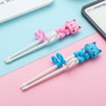 thumbnail image 4 of Less Than 5 Tableware Children's Plastic Chopsticks Children's Stainless Eating Training Chopsticks Children's Right Hand Learning Chopsticks, 4 of 9