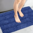 thumbnail image 2 of REGALWOVEN Absorbent Chenille Bath Rugs, High Pile Quick Dry Bath Mats for Shower Floor, Bathroom Runner Blue 20" x 32", 2 of 6