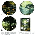 thumbnail image 3 of Designart "Forest captivate Forest Pastoral II" Landscape & Nature Floater Framed Wall Art Living Room, 3 of 7