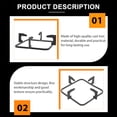 thumbnail image 4 of OULII 2Set Cast Iron Stove Racks for Kitchen Stove Rack with Heat Absorption for Families, 4 of 8