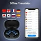 thumbnail image 5 of Auriculares con traductor de idiomas, con traducción real, compatibles con 115 idiomas, cancelación de ruido ANC, Bluetooth 5.4, carcasa de pantalla inteligente., 5 of 9