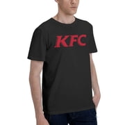Kfc Logo MenS Basic Short Sleeve T-Shirt Vogue Black Small