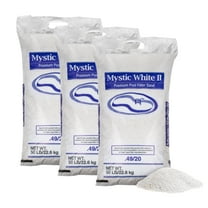 U.S. Silica 50 Pound Mystic White II Swimming Pool Filter Sand, White, 3 Pack