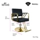 thumbnail image 3 of SILLÓN DE BARBERÍA ELEGANTE COLOR DORADO NEGRO, 3 of 7