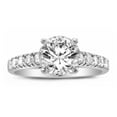 thumbnail image 3 of Precious Stars 14K White Gold 1 1/3ct TGW Round-cut Cubic Zirconia Engagement Ring, 3 of 4