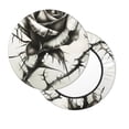 thumbnail image 7 of Cauagu Black And White Rose Print Round Stool Covers,Seat Cushion for Round Bar Stool Chair Seat Cover for Bar Round Chair Fits for 12/13/14in Bar Stool Cushion, 7 of 7