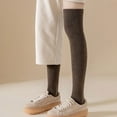 thumbnail image 7 of Dbuoem Women Thigh High Socks Winter Warm Over The Knee Socks Extra Long Knitted Boot Stockings Thick Leg Warmers, 7 of 7