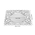 thumbnail image 6 of 6 PCS Dinner Plates, Antique Charger Plates, Square Mirror Chargers, Tabletop, for Wedding Party, 6 of 18